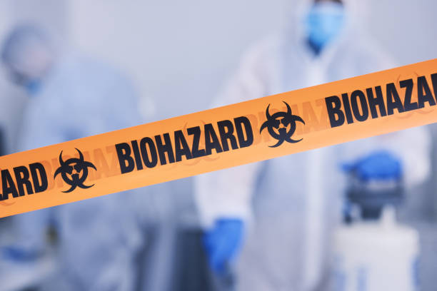 Professional Biohazard Cleanup technician working in Joint Base Mdl, NJ